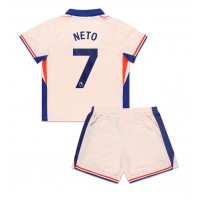 Chelsea Pedro Neto #7 Bortedraktsett Barn 2024-25 Kortermet (+ Korte bukser)